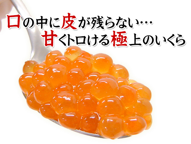 オホーツク枝幸産銀毛鮭いくら醤油漬200gの通販｜最北の海鮮市場