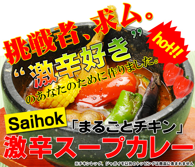 Saihok「まるごとチキン」激辛スープカレー×10パックセットの通販｜最北の海鮮市場