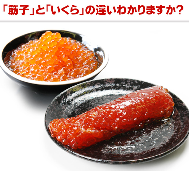 北海道産直☆秋鮭生筋子(1kg)鮮度抜群 - 魚介類
