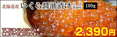 北海道産いくら醤油漬け100g（昆布醤油味）