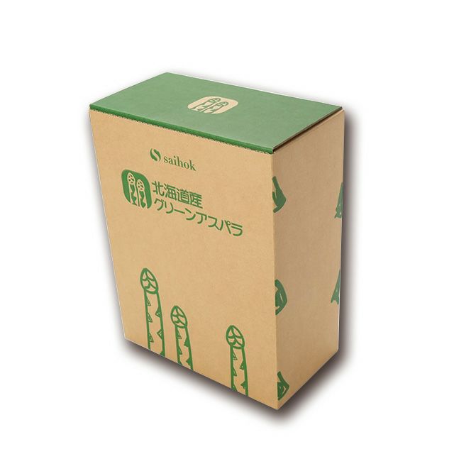 北海道産春採りグリーンアスパラ1.6kg箱