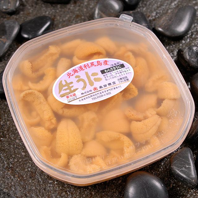 北海道知内産キタムラサキウニ200g塩水パック 北海道産キタムラサキウニ塩水パック100g×2の通販｜最北の海鮮市場