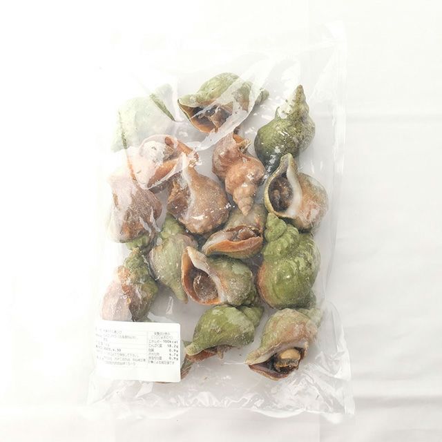 北海道産青つぶ1kg(下処理済み)＜ボイル冷凍＞