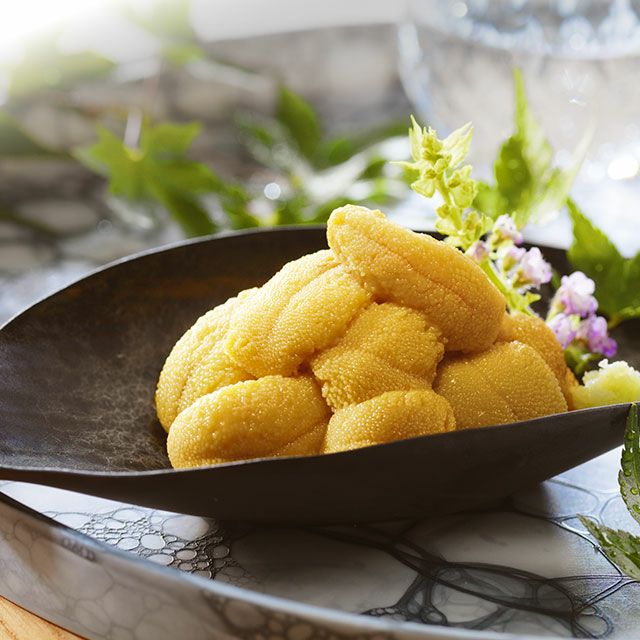 北海道産キタムラサキウニ塩水パック100g×4