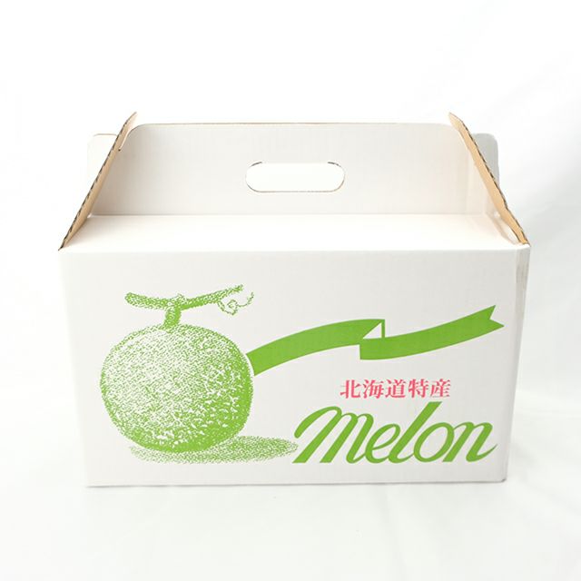 函館育ちの赤肉メロン大玉1.6kg前後